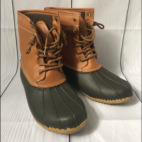 womens duck boots size 10